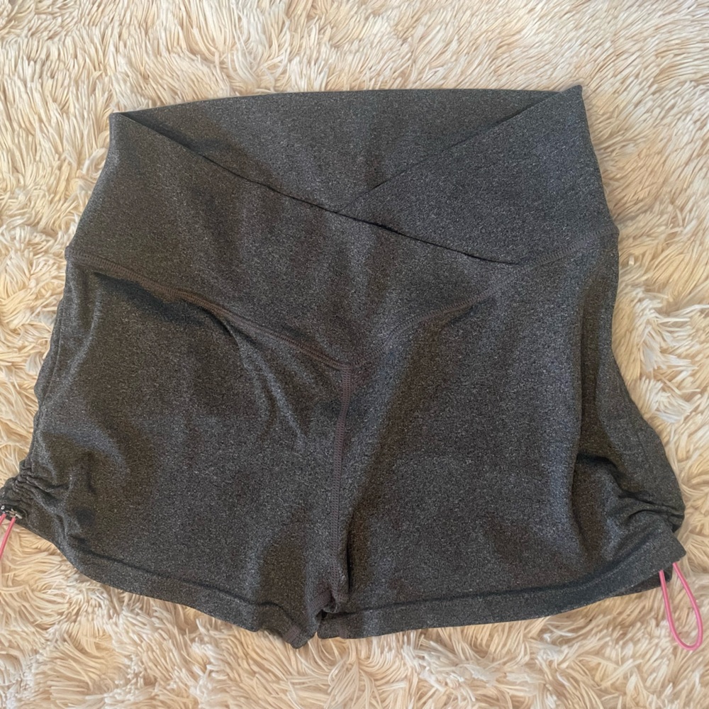 Grey Stretch yoga shorts